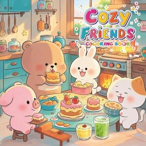 Lancaster, Elli Cozy Friends Coloring Book: 60 Heartwarming Animal Scenes for Relaxation, Stress Relief & Creative Calm (Adults & Teens) (Cute and Easy Coloring Book) Lancaster, Elli Cozy Friends Coloring Book: 60 Heartwarming Animal Scenes for Relaxation, Stress Relief & Creative Calm (Adults & Teens) (Cute and Easy Coloring Book)