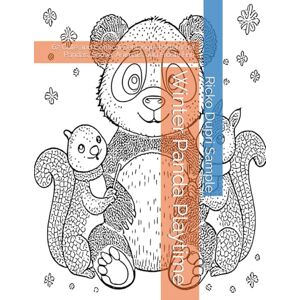 Sample, Ricko Dupri Winter Panda Playtime: 62 Cute and Comical Zentangle Patterns of Pandas, Snowy Animals, and Frosty Fun Sample, Ricko Dupri Winter Panda Playtime: 62 Cute and Comical Zentangle Patterns of Pandas, Snowy Animals, and Frosty Fun
