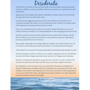 Noteworthy Designs Desiderata: Hardcover Journal Notebook 8.5" x 11", Large, Lined, Inspirational Poetry Ocean Cover Noteworthy Designs Desiderata: Hardcover Journal Notebook 8.5" x 11", Large, Lined, Inspirational Poetry Ocean Cover