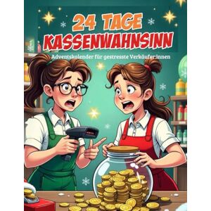 Wendl, Marion 24 Tage Kassenwahnsinn – Adventskalender für gestresste Verkäufer:innen: Lustiger Adventskalender für Kassierer:innen & Einzelhandel – 24 Tage schwarzer Humor, Sprüche & Comics zum Verschenken Wendl, Marion 24 Tage Kassenwahnsinn – Adventskalender für gestresste Verkäufer:innen: Lustiger Adventskalender für Kassierer:innen & Einzelhandel – 24 Tage schwarzer Humor, Sprüche & Comics zum Verschenken