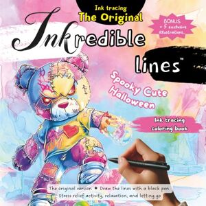 Sorel, Clara Inkredible Lines Spooky Cute Halloween Ink tracing coloring book: The original version: draw the lines with a black pen, stress relief activity, ... letting go (Inkredible Lines The Original) Sorel, Clara Inkredible Lines Spooky Cute Halloween Ink tracing coloring book: The original version: draw the lines with a black pen, stress relief activity, ... letting go (Inkredible Lines The Original)