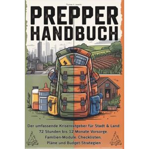 Levents, Thomas H. Prepper Handbuch – Der umfassende Krisenratgeber für Stadt & Land – 72 Stunden bis 12 Monate Vorsorge, Familien-Module, Checklisten, Pläne und ... Prepping Ratgeber / Sicher im Blackout Levents, Thomas H. Prepper Handbuch – Der umfassende Krisenratgeber für Stadt & Land – 72 Stunden bis 12 Monate Vorsorge, Familien-Module, Checklisten, Pläne und ... Prepping Ratgeber / Sicher im Blackout