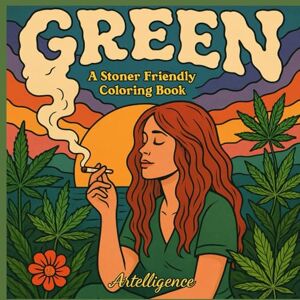 ., Artelligence GREEN: A Stoner Friendly Coloring Book: 50+ Relaxing Designs Adult Stoner Coloring Book with Cannabis, 420 Vibes, and Chill Scenes for Creative Relaxation ., Artelligence GREEN: A Stoner Friendly Coloring Book: 50+ Relaxing Designs Adult Stoner Coloring Book with Cannabis, 420 Vibes, and Chill Scenes for Creative Relaxation
