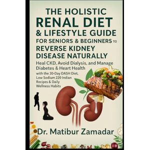 Zamadar, Dr. Matibur The Holistic Renal Diet & Lifestyle Guide for Seniors & Beginners to Reverse Kidney Disease Naturally: Heal CKD, Avoid Dialysis, Manage Diabetes with 30-Day DASH Diet, Low Sodium 220 Indian Recipes Zamadar, Dr. Matibur The Holistic Renal Diet & Lifestyle Guide for Seniors & Beginners to Reverse Kidney Disease Naturally: Heal CKD, Avoid Dialysis, Manage Diabetes with 30-Day DASH Diet, Low Sodium 220 Indian Recipes