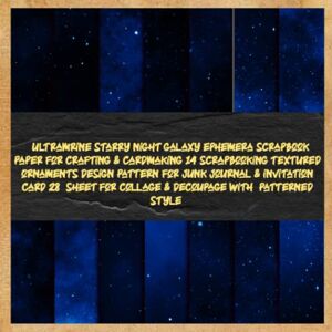 loj, jakika ultramrine starry night galaxy ephemera scrapbook paper for crafting & cardmaking 14 scrapbooking textured ornaments design pattern for junk journal & ... for collage & decoupage with patterned style loj, jakika ultramrine starry night galaxy ephemera scrapbook paper for crafting & cardmaking 14 scrapbooking textured ornaments design pattern for junk journal & ... for collage & decoupage with patterned style