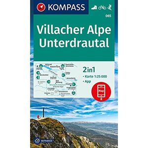 KOMPASS-Karten Villacher Alpe, Unterdrautal: 2in1 Wanderkarte inklusive Karte zur offline Verwendung in der KOMPASS-App. Fahrradfahren. Skitouren.: 065 KOMPASS-Karten Villacher Alpe, Unterdrautal: 2in1 Wanderkarte inklusive Karte zur offline Verwendung in der KOMPASS-App. Fahrradfahren. Skitouren.: 065