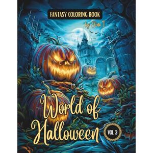 I., Elina Fantasy Coloring Book World of Halloween Vol. 3: For Adults and Teens Black Line and Grayscale Halloween Coloring Pages I., Elina Fantasy Coloring Book World of Halloween Vol. 3: For Adults and Teens Black Line and Grayscale Halloween Coloring Pages