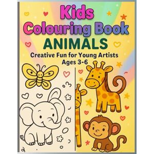 Kachare, Miss Priyanka Amazing Animals Coloring Book: Fun Art Activities for Kids Ages 3-6 with Easy Animal Designs Kachare, Miss Priyanka Amazing Animals Coloring Book: Fun Art Activities for Kids Ages 3-6 with Easy Animal Designs