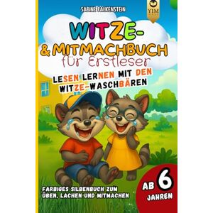 Falkenstein, Sabine Witzebuch für Erstleser mit farbiger Silbenschrift. Lustige Rätsel, Wortspiele & Übungen 1. Klasse Silbenbuch zum Lesenlernen ab 6 Jahren Falkenstein, Sabine Witzebuch für Erstleser mit farbiger Silbenschrift. Lustige Rätsel, Wortspiele & Übungen 1. Klasse Silbenbuch zum Lesenlernen ab 6 Jahren