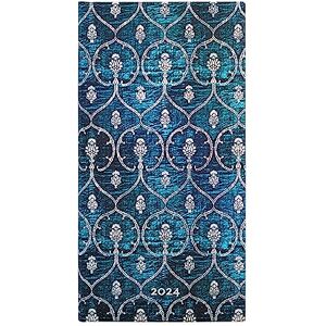 Paperblanks 12-Month Calendar 2024 Velvet Blue Horizontal Slim (95 × 180 mm) Paperblanks 12-Month Calendar 2024 Velvet Blue Horizontal Slim (95 × 180 mm)