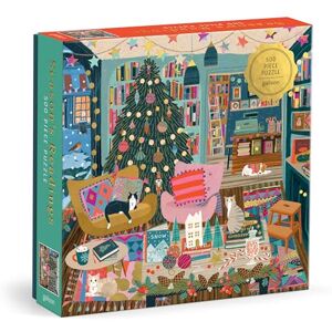 Galison Season's Readings 500 Piece Foil Puzzle, 20” x 20” Galison Season's Readings 500 Piece Foil Puzzle, 20” x 20”