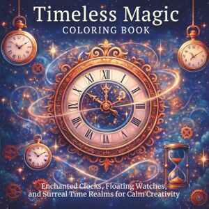 Writes, Suh Timeless Magic Coloring Book 50+Unique Designs Stressfree And Relaxing For Teens & Adults : Enchanted Clocks, Floating Watches, and Surreal Time ... Creativity Bring the magic of time to life Writes, Suh Timeless Magic Coloring Book 50+Unique Designs Stressfree And Relaxing For Teens & Adults : Enchanted Clocks, Floating Watches, and Surreal Time ... Creativity Bring the magic of time to life