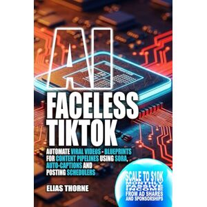 Thorne, Elias AI Faceless TikTok: Automate Viral Short Videos – Blueprints for Content Pipelines Using Sora, Auto-Captions, and Posting Schedulers: Scale to $10K ... To Make Money and Achieve Finacial Freedom) Thorne, Elias AI Faceless TikTok: Automate Viral Short Videos – Blueprints for Content Pipelines Using Sora, Auto-Captions, and Posting Schedulers: Scale to $10K ... To Make Money and Achieve Finacial Freedom)