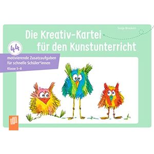Brockers, Sonja Die Kreativ-Kartei für den Kunstunterricht: 44 motivierende Zusatzaufgaben für schnelle Schüler und Schülerinnen Klasse 5-8 Brockers, Sonja Die Kreativ-Kartei für den Kunstunterricht: 44 motivierende Zusatzaufgaben für schnelle Schüler und Schülerinnen Klasse 5-8