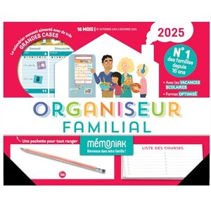 Organiseur familial Mémoniak 2025, calendrier organisation familial mensuel (sept. 2024- déc. 2025) Organiseur familial Mémoniak 2025, calendrier organisation familial mensuel (sept. 2024- déc. 2025)