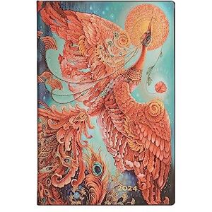 Paperblanks Flexi 12-Month Calendar 2024 Firebird Horizontal Mini (140 x 95), Spanish Paperblanks Flexi 12-Month Calendar 2024 Firebird Horizontal Mini (140 x 95), Spanish