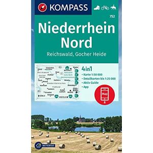 A préciser Niederrhein Nord / Reichswald / Gocher Heide (752): 4in1 Wanderkarte, mit Aktiv Guide und Detailkarten inklusive Karte zur offline Verwendung in der KOMPASS-App. Fahrradfahren. Reiten. A préciser Niederrhein Nord / Reichswald / Gocher Heide (752): 4in1 Wanderkarte, mit Aktiv Guide und Detailkarten inklusive Karte zur offline Verwendung in der KOMPASS-App. Fahrradfahren. Reiten.