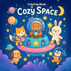 Piko, Luma Cozy Space Coloring Book: Niedliche Tiere im Weltall – Entspannende Ausmalbilder zum Träumen und Abschalten (Cozy Coloring Books) Piko, Luma Cozy Space Coloring Book: Niedliche Tiere im Weltall – Entspannende Ausmalbilder zum Träumen und Abschalten (Cozy Coloring Books)