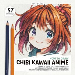 Editions, Posterlike How to Draw Chibi Kawaii Anime: Learn to Color Cute Chibi Characters with Colored Pencils, Volume and Shading. 57 Artistic Exercises Bridging Manga ... (Realistic Anime: Artistic Drawing Exercises) Editions, Posterlike How to Draw Chibi Kawaii Anime: Learn to Color Cute Chibi Characters with Colored Pencils, Volume and Shading. 57 Artistic Exercises Bridging Manga ... (Realistic Anime: Artistic Drawing Exercises)