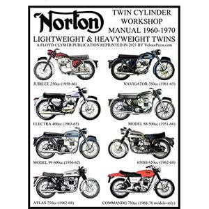 Clymer, Floyd NORTON 1960-1970 LIGHTWEIGHT AND HEAVYWEIGHT "TWIN CYLINDER" WORKSHOP MANUAL 250cc TO 750cc. INCLUDING THE 1968-1970 COMMANDO Clymer, Floyd NORTON 1960-1970 LIGHTWEIGHT AND HEAVYWEIGHT "TWIN CYLINDER" WORKSHOP MANUAL 250cc TO 750cc. INCLUDING THE 1968-1970 COMMANDO