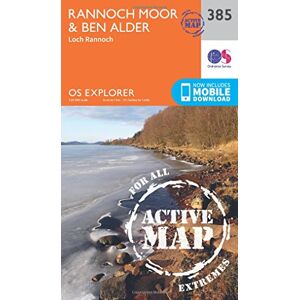 Ordnance Survey Rannoch Moor & Ben Alder Map Weatherproof Loch Rannoch OS Explorer Active Map 385 Scotland Walks Hiking Maps Adventure Ordnance Survey Rannoch Moor & Ben Alder Map Weatherproof Loch Rannoch OS Explorer Active Map 385 Scotland Walks Hiking Maps Adventure