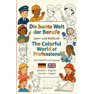 Funke Die bunte Welt der Berufe Lern- und Malbuch (Deutsch Englisch): 50 Berufe mit Erklärseiten und Ausmalbildern für Kinder ab 4 Jahren Funke Die bunte Welt der Berufe Lern- und Malbuch (Deutsch Englisch): 50 Berufe mit Erklärseiten und Ausmalbildern für Kinder ab 4 Jahren