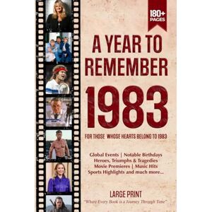 Zones, Wisdom A Year To Remember 1983 History Book: A Nostalgic Tribute for the Radio Babies with Heartfelt Memories of 1983 – An Ideal Gift for Birthdays, Anniversaries, and Special Occasions Zones, Wisdom A Year To Remember 1983 History Book: A Nostalgic Tribute for the Radio Babies with Heartfelt Memories of 1983 – An Ideal Gift for Birthdays, Anniversaries, and Special Occasions