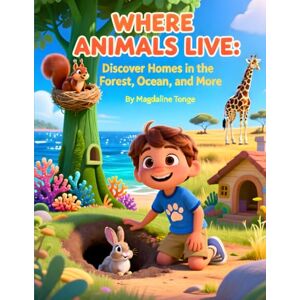 Tonge, Magdaline Where Animals Live: Discover Homes in the Forest, Ocean, and More: animal habitats book for kids, where animals live children’s book, nature and ... animals for kids, early science learning book Tonge, Magdaline Where Animals Live: Discover Homes in the Forest, Ocean, and More: animal habitats book for kids, where animals live children’s book, nature and ... animals for kids, early science learning book