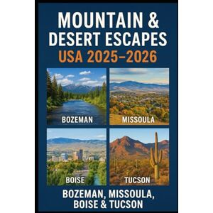 WATT, JACOB Mountain & Desert Escapes USA 2025–2026: Bozeman, Missoula, Boise & Tucson Travel Guide WATT, JACOB Mountain & Desert Escapes USA 2025–2026: Bozeman, Missoula, Boise & Tucson Travel Guide
