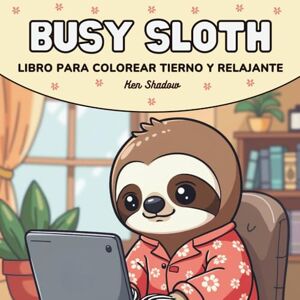 Shadow, Ken Busy Sloth: Libro de Colorear para Todas las Edades con un Perezoso Tierno en Actividades Cotidianas, Escenas Relajantes y Momentos Encantadores Shadow, Ken Busy Sloth: Libro de Colorear para Todas las Edades con un Perezoso Tierno en Actividades Cotidianas, Escenas Relajantes y Momentos Encantadores