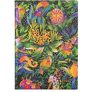 Paperblanks Jungle Song 12-Monatskalender Flexi 2022 Midi Horizontal Paperblanks Jungle Song 12-Monatskalender Flexi 2022 Midi Horizontal