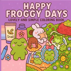 SR, Rliizatman Happy Froggy Days: Lovely and Simple Coloring Book A Calming Adult Activity Book Featuring Playful Amphibians, Cheerful Froggy Friends,Scenic ... Art to Unwind and De-Stress for Relaxation. SR, Rliizatman Happy Froggy Days: Lovely and Simple Coloring Book A Calming Adult Activity Book Featuring Playful Amphibians, Cheerful Froggy Friends,Scenic ... Art to Unwind and De-Stress for Relaxation.