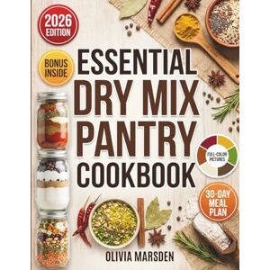 Marsden, Olivia Essential Dry Mix Pantry Cookbook: Budget-Friendly Homemade Blends, Spice Mixes, and Meal Prep Solutions to Save Time and Money; Includes a 30-Day Meal Plan and Grocery Lists Marsden, Olivia Essential Dry Mix Pantry Cookbook: Budget-Friendly Homemade Blends, Spice Mixes, and Meal Prep Solutions to Save Time and Money; Includes a 30-Day Meal Plan and Grocery Lists
