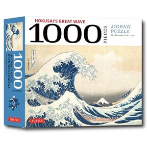 Tuttle Studio Hokusai's Great Wave 1000 Piece Jigsaw Puzzle: Finished Size 29 in X 20 inch (74 x 51 cm) Tuttle Studio Hokusai's Great Wave 1000 Piece Jigsaw Puzzle: Finished Size 29 in X 20 inch (74 x 51 cm)