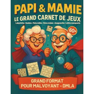 Senior, Mr Florian Grand Carnet de jeu grand format pour Papi & Mamie 60+ Malvoyant DMLA. Labyrinthe Sudoku Mots mêlés Mots croisés Anagramme Lettre ... • Contraste élevé • Grand format A4 Senior, Mr Florian Grand Carnet de jeu grand format pour Papi & Mamie 60+ Malvoyant DMLA. Labyrinthe Sudoku Mots mêlés Mots croisés Anagramme Lettre ... • Contraste élevé • Grand format A4