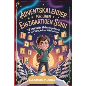 JONAS, ALEXANDRE P. ADVENTS-ABENTEUERKALENDER FÜR EINEN EINZIGARTIGEN SOHN: 23 Mut machende Weihnachtsgeschichten über innere Stärke, Mut und Selbstvertrauen JONAS, ALEXANDRE P. ADVENTS-ABENTEUERKALENDER FÜR EINEN EINZIGARTIGEN SOHN: 23 Mut machende Weihnachtsgeschichten über innere Stärke, Mut und Selbstvertrauen