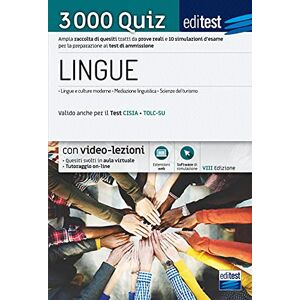 Autori Vari 3000 Quiz Lingue: Ampia raccolta di quesiti tratti da prove reali e 10 simulazioni d’esame per la preparazione ai test di ammissione (Ammissioni) Autori Vari 3000 Quiz Lingue: Ampia raccolta di quesiti tratti da prove reali e 10 simulazioni d’esame per la preparazione ai test di ammissione (Ammissioni)