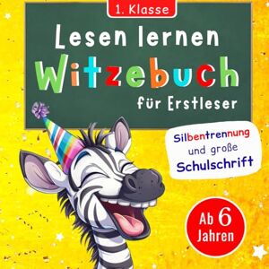 Verlag, Goldader Das lustige Witzebuch für Erstleser: Lesen lernen 1. Klasse – Buntes Silbenbuch mit Kinderwitzen für Leseanfänger in großer Schulschrift, Geschenk für Kinder ab 6 Jahren (Leseübungen Grundschule) Verlag, Goldader Das lustige Witzebuch für Erstleser: Lesen lernen 1. Klasse – Buntes Silbenbuch mit Kinderwitzen für Leseanfänger in großer Schulschrift, Geschenk für Kinder ab 6 Jahren (Leseübungen Grundschule)