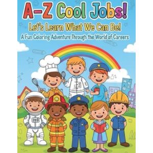 Hills, Mimie A-Z Cool Jobs Coloring Book: A fun coloring adventure through the world of careers Hills, Mimie A-Z Cool Jobs Coloring Book: A fun coloring adventure through the world of careers