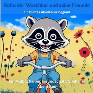 Mathon, Alexander Rollo der Waschbär und seine Freunde – Ein buntes Abenteuer beginnt!: Ein Malbuch über Freundschaft, Spaß und Abenteuer Mathon, Alexander Rollo der Waschbär und seine Freunde – Ein buntes Abenteuer beginnt!: Ein Malbuch über Freundschaft, Spaß und Abenteuer