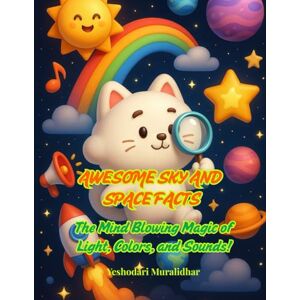 Muralidhar, Yeshodari Awesome Sky & Space Facts The Mind-Blowing Magic of Light, Colors, and Sounds!: Fun Facts, Activities, and Adventures with Cosmo the Cloud Cat! A STEM ... Ages 6–10 (Fun Fact Book Series for Children) Muralidhar, Yeshodari Awesome Sky & Space Facts The Mind-Blowing Magic of Light, Colors, and Sounds!: Fun Facts, Activities, and Adventures with Cosmo the Cloud Cat! A STEM ... Ages 6–10 (Fun Fact Book Series for Children)