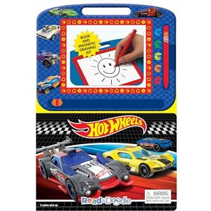 Phidal Publishing Inc. Hot Wheels Read & Doodle Learning resources for kids, a magnetic drawing pad, an easy-to-use pen, 22-page board book for reading and drawing Phidal Publishing Inc. Hot Wheels Read & Doodle Learning resources for kids, a magnetic drawing pad, an easy-to-use pen, 22-page board book for reading and drawing