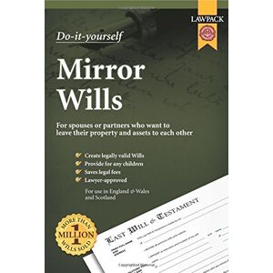 Lawpack Mirror Wills DIY Kit: For spouses or partners who want to leave their property and assets to each other Lawpack Mirror Wills DIY Kit: For spouses or partners who want to leave their property and assets to each other