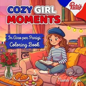 Poppi, Nuna COZY GIRL MOMENTS: Album da colorare per adulti e adolescenti con scene francesi, routine creative e passatempo rilassante a PARIGI Poppi, Nuna COZY GIRL MOMENTS: Album da colorare per adulti e adolescenti con scene francesi, routine creative e passatempo rilassante a PARIGI