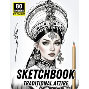 Khajeb, Mr Kamal Sketchbook: Traditional Attire: 40 Culturally Inspired Portraits to Trace, Shade & Celebrate Global Beauty Khajeb, Mr Kamal Sketchbook: Traditional Attire: 40 Culturally Inspired Portraits to Trace, Shade & Celebrate Global Beauty