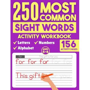 Books, NewGenKids 250 Most Common Sight Words for Kids: Tracing Activity Workbook for Writing Sight Words Practice and Learning to Read (Tracing Books) Books, NewGenKids 250 Most Common Sight Words for Kids: Tracing Activity Workbook for Writing Sight Words Practice and Learning to Read (Tracing Books)