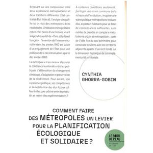 Ghorra-Gobin, Cynthia Comment faire des métropoles un levier pour la planification écologique et solidaire ? Ghorra-Gobin, Cynthia Comment faire des métropoles un levier pour la planification écologique et solidaire ?