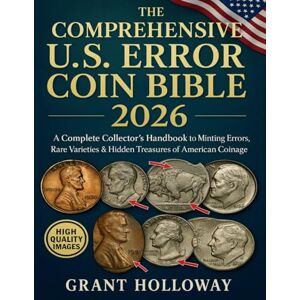 Holloway, Grant The Comprehensive U.S. Error Coin Bible 2026: A Complete Collector’s Handbook to Minting Errors, Rare Varieties & Hidden Treasures of American Coinage Holloway, Grant The Comprehensive U.S. Error Coin Bible 2026: A Complete Collector’s Handbook to Minting Errors, Rare Varieties & Hidden Treasures of American Coinage