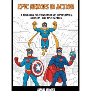 Nihore, Kunal Epic Heroes in Action: A Thrilling Coloring Book of Superheroes, Gadgets, and Epic Battles for Kids Ages 6–12 Nihore, Kunal Epic Heroes in Action: A Thrilling Coloring Book of Superheroes, Gadgets, and Epic Battles for Kids Ages 6–12