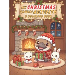 Doodle Land, Magic My Christmas Kawaii Activity & Coloring Book: Libro di Natale kawaii 4-10 anni con attività creative, pagine da colorare, animali dolci e decorazioni festive Doodle Land, Magic My Christmas Kawaii Activity & Coloring Book: Libro di Natale kawaii 4-10 anni con attività creative, pagine da colorare, animali dolci e decorazioni festive